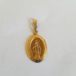 Gold 14k miraculous medal